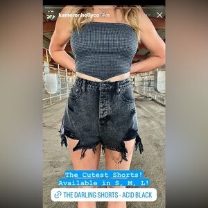 The Darling Shorts Acid Black